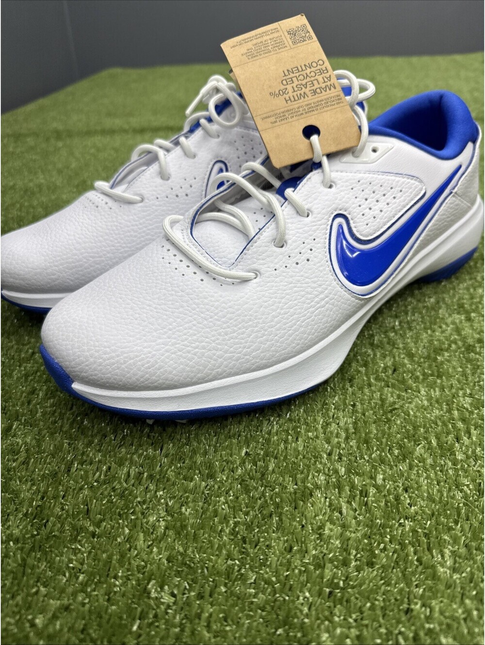 Nike Victory Pro 3 Golf Shoes White Hyper Royal DV6800-140 Men’s 12.5 NWOB